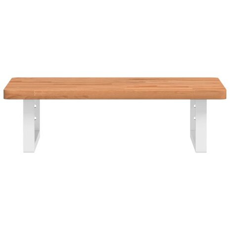 Badkamer wandschap staal en massief beukenhout 4