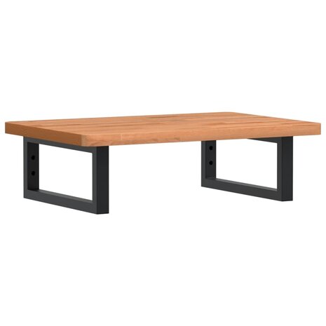 Badkamer wandschap staal en massief beukenhout 2