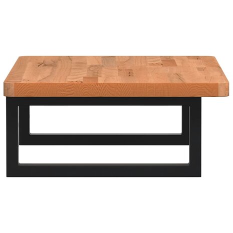 Badkamer wandschap staal en massief beukenhout 5
