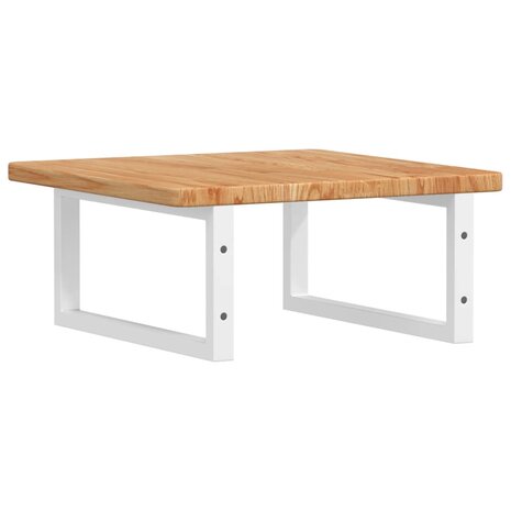 Badkamer wandschap staal en massief eikenhout 6