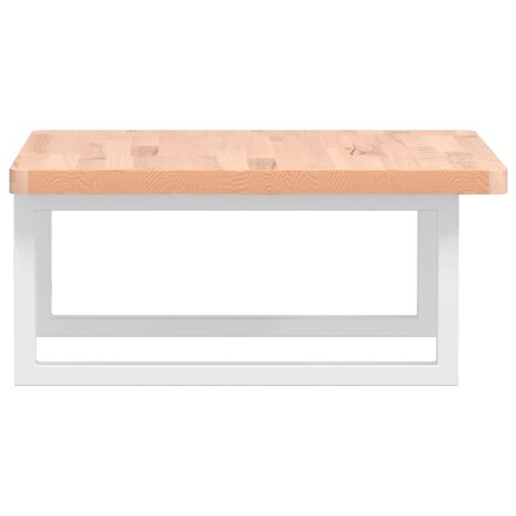 Badkamer wandschap staal en massief beukenhout 5