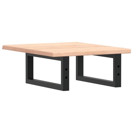Badkamer wandschap staal en massief eikenhout 6