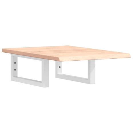Badkamer wandschap staal en massief eikenhout 2