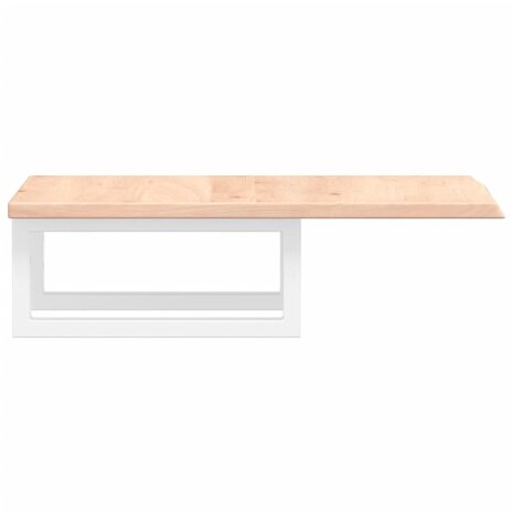 Badkamer wandschap staal en massief eikenhout 5