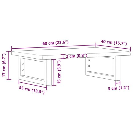 Badkamer wandschap staal en massief eikenhout 11