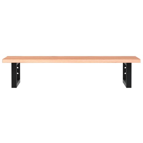 Badkamer wandschap staal en massief eikenhout 4