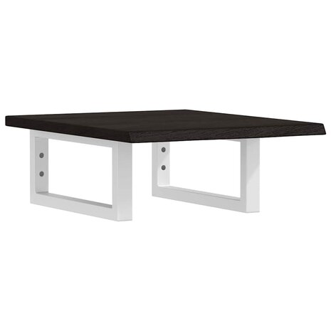 Badkamer wandschap staal en massief eikenhout 2