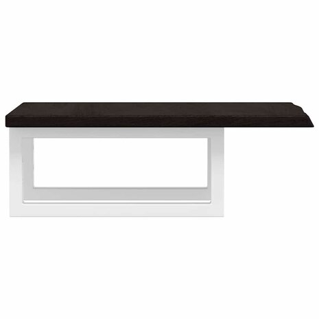 Badkamer wandschap staal en massief eikenhout 5