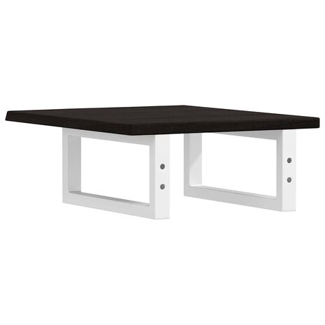 Badkamer wandschap staal en massief eikenhout 6