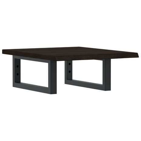 Badkamer wandschap staal en massief eikenhout 2