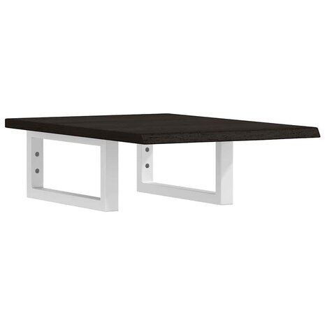 Badkamer wandschap staal en massief eikenhout 2