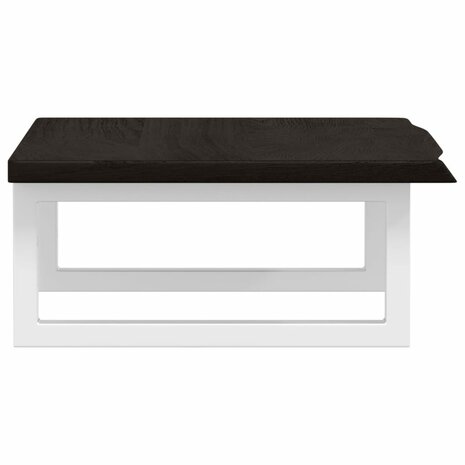 Badkamer wandschap staal en massief eikenhout 5