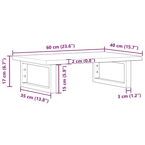 Badkamer wandschap staal en massief eikenhout 11