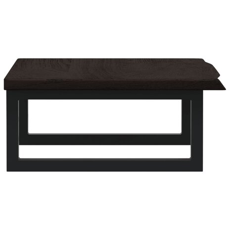 Badkamer wandschap staal en massief eikenhout 5
