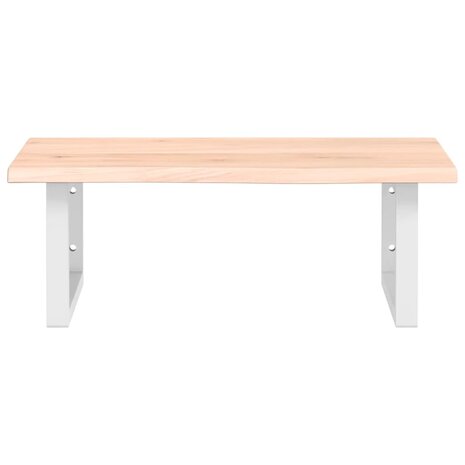 Badkamer wandschap staal en massief eikenhout 4