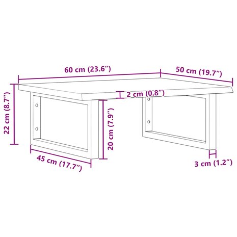 Badkamer wandschap staal en massief eikenhout 11