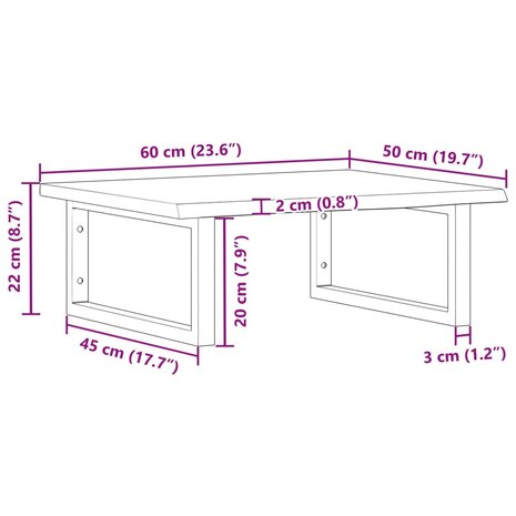 Badkamer wandschap staal en massief eikenhout 11