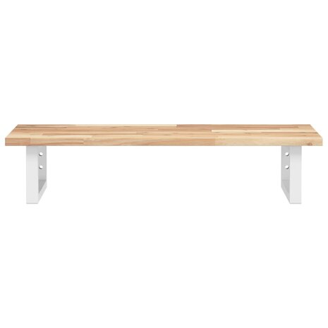Badkamer wandschap staal en massief acaciahout 4