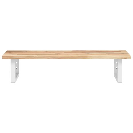 Badkamer wandschap staal en massief acaciahout 4