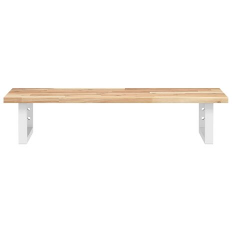 Badkamer wandschap staal en massief acaciahout 4
