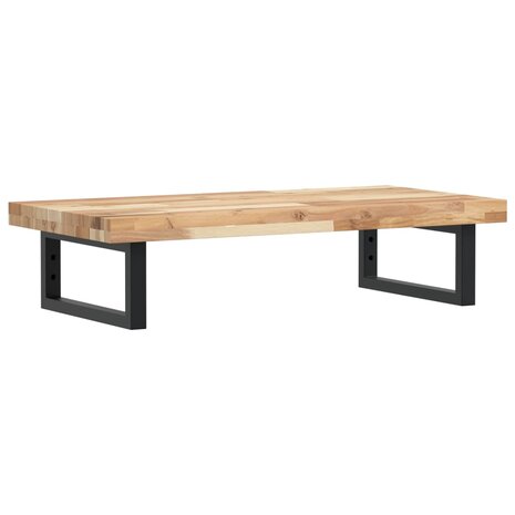 Badkamer wandschap staal en massief acaciahout 2