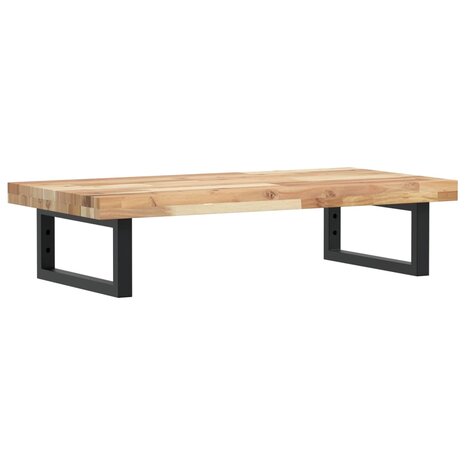 Badkamer wandschap staal en massief acaciahout 2