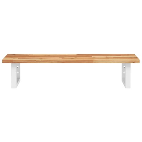 Badkamer wandschap staal en massief acaciahout 4