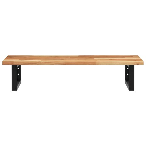 Badkamer wandschap staal en massief acaciahout 4