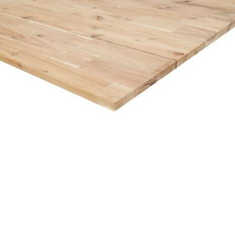 Badkamer wandschap staal en massief acaciahout 10