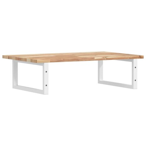 Badkamer wandschap staal en massief acaciahout 6