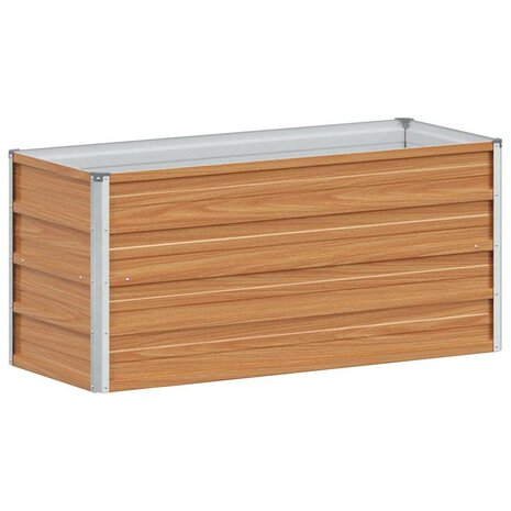 Verhoogde plantenbak Licht Bruin 100 x 40 x 45 cm 2