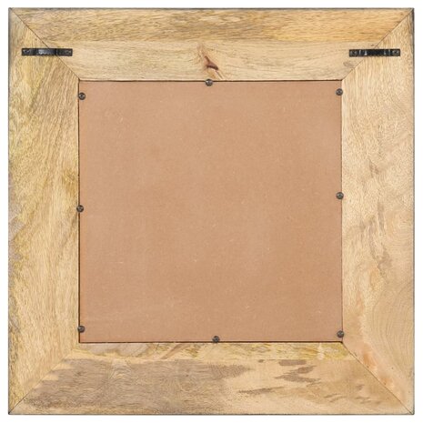 Spiegel 50x50 cm massief mangohout 3