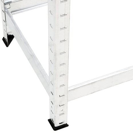 Bandenrekken 2-laags 3 st 110x40x110 cm staal zilverkleurig 7