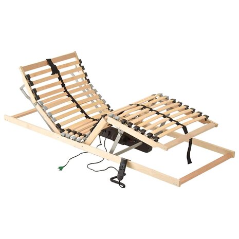 Lattenbodem Bruin 70 x 190 cm Massief beukenhout 1
