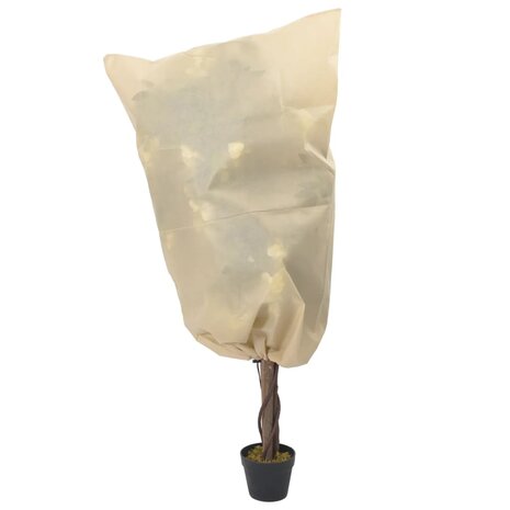 Plantenhoezen met trekkoord 8 st 70 g/m&sup2; 0,8x1,2 m 2