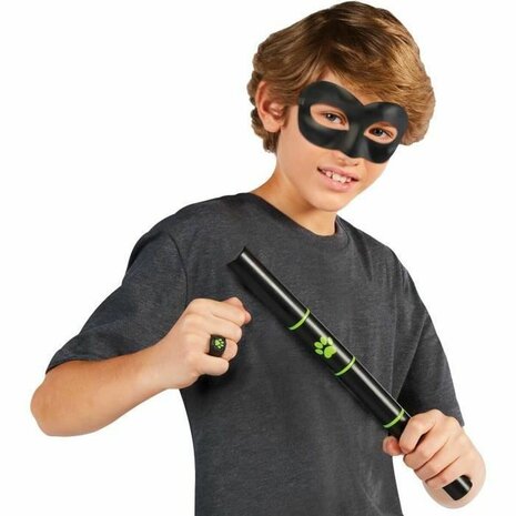 Miraculous: Tales of Ladybug & Cat Noir Transformation Set - Cat Noir 4 Onderdelen Zwart Multicolour Kinder verkleedkleding 1