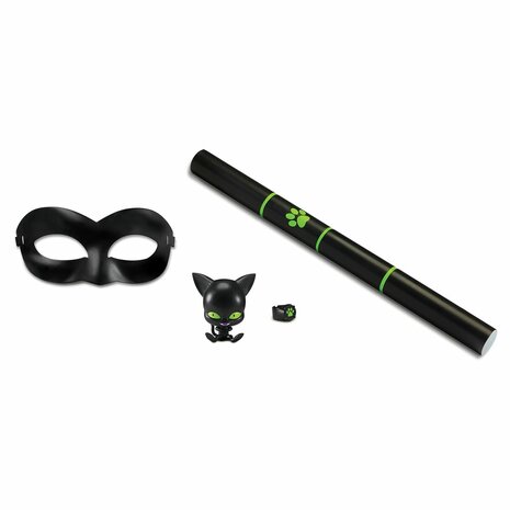 Miraculous: Tales of Ladybug & Cat Noir Transformation Set - Cat Noir 4 Onderdelen Zwart Multicolour Kinder verkleedkleding 3