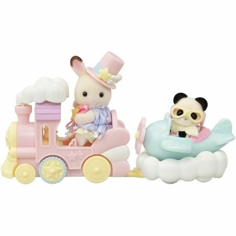 Playset Sylvanian Families Amusement Park Ride - Plane & Train Multicolour 1