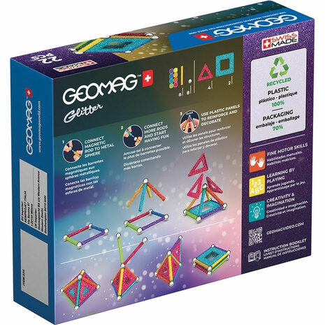 Playset Geomag Glitter (22 Onderdelen) 2