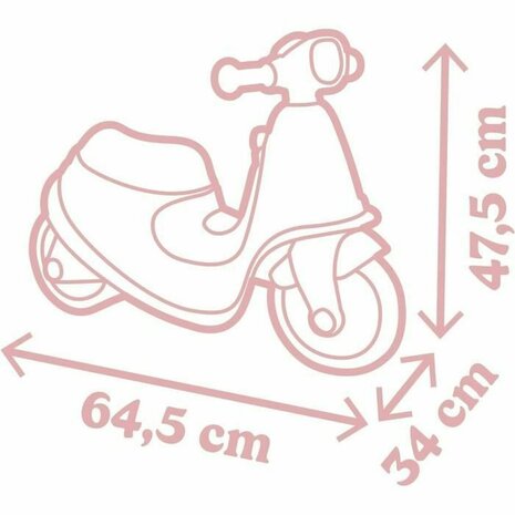 Driewieler Smoby scooter Roze 5
