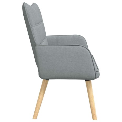 Twee Persoons Sofa Lichtgrijs 115 x 61 x 87 cm Stof 5
