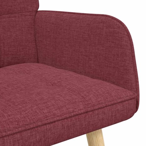 Twee Persoons Sofa Wijnrood 115 x 61 x 87 cm Stof 7