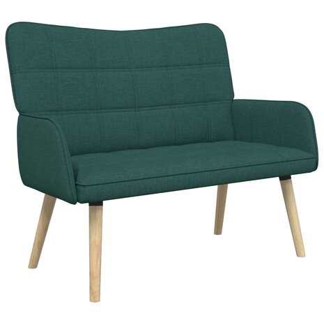 Twee Persoons Sofa Donkergroen 115 x 61 x 87 cm Stof 2