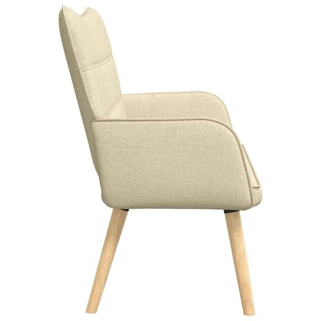 Twee Persoons Sofa Cr&egrave;me 115 x 61 x 87 cm Stof 5
