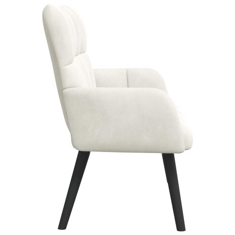 Twee Persoons Sofa Cr&egrave;me 115 x 61 x 87 cm Fluweel 5
