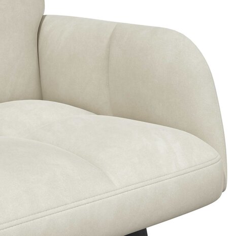 Twee Persoons Sofa Cr&egrave;me 115 x 61 x 87 cm Fluweel 7