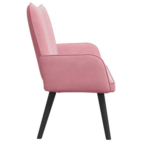 Twee Persoons Sofa Roze 115 x 61 x 87 cm Fluweel 5