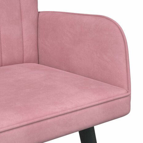Twee Persoons Sofa Roze 115 x 61 x 87 cm Fluweel 7