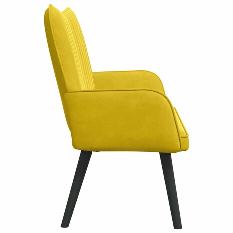 Twee Persoons Sofa Geel 115 x 61 x 87 cm Fluweel 5