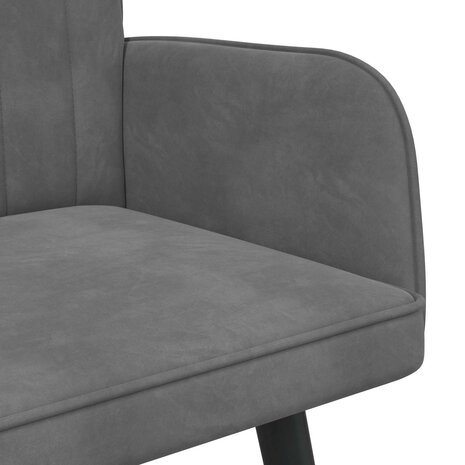 Twee Persoons Sofa Donkergrijs 115 x 61 x 87 cm Fluweel 7